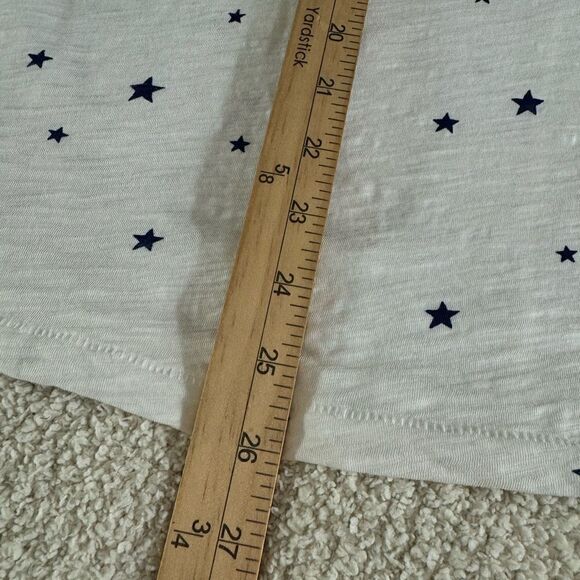 Agolde T shirt Womens size Medium V Neck stars Pima Cotton essential Casual - Picture 8 of 13